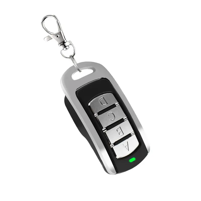 Mando a distancia con Clonación de Metal negro para coche, dispositivo de fijación de puerta de garaje, auto Cloni, código de aprendizaje de SMG-008, 433Mhz