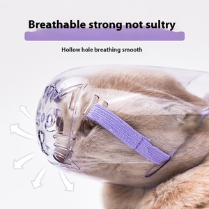 Bozal de Plástico Veterinario Anti-mordidas, Anti-miados y Anti-masticación para Gatos - Product Image 2