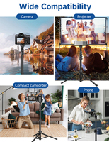 Support de Lumière Annulaire Léger et Rotatif à 360° pour Téléphone Portable et Streaming en Direct