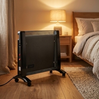 Radiateur électrique portable certifié CE, autoportant, en mica, avec protection contre la surchauffe et fonction d'économie d'énergie