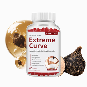 Gomitas BBL Totalmente Naturales, Sin Gluten, Sin OMG, Mezcla de Maca para Mujeres, Crecimiento de Cadera y Glúteos, Apoyo al Apetito, Suplemento Herbal, OEM, ODM - Product Image 2