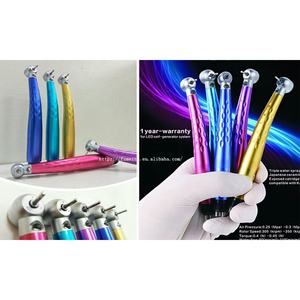 Màu Nha Khoa 3 Điểm Phun Nước Phẫu Thuật Tay Khoan LED Sợi Quang Tuabin Không Khí Tốc Độ Cao Tay Khoan Contra Góc 2/4 Lỗ - Product Image 5