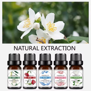 Huiles essentielles hydrosolubles de qualité supérieure à base d'eau - Huiles parfumées naturelles aux senteurs de rose, cerise, citron, océan, lys et jasmin - Product Image 1