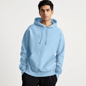 New Fashion Men Super Zip Up Hoodie <b>Sweatshirt</b> Oversized Heavyweight Hoodies Cotton Fleece Thick Zipper Hoodie For Men - Product Image 1