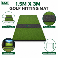 Tapis de frappe de golf en gros 1,5m*3m, grand tapis simulateur, tapis d'entraînement pour driving range, taille personnalisée intérieur/extérieur