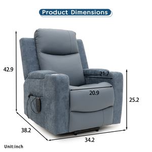 Geeksofa Elektrischer Medizinischer Aufstehsessel mit Drei Motoren, Armlehnen-Stauraum und Luftmassage für Senioren - Product Image 6