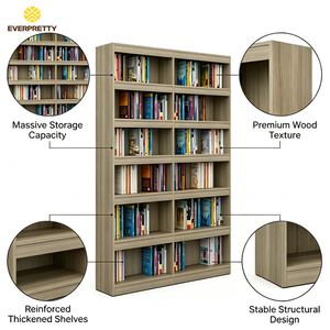 Libreria in Legno Resistente e Capiente per Scuole e Biblioteche, Produzione OEM ODM Everpretty - Product Image 2