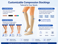 Chaussettes de compression fines et respirantes pour femmes, hauteur genou, pour usage quotidien