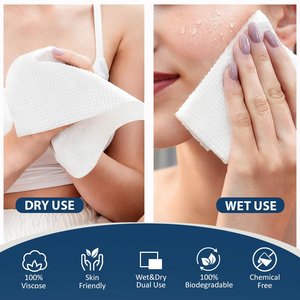 Toalla Facial Desechable 100% Viscosa, Suave y Cómoda para la Piel, Ideal para Salón de Belleza, Spa, Desmaquillante, Personalizable, Hipoalergénica, para el Hogar - Product Image 4