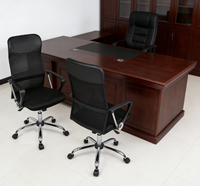 Chaise de bureau ergonomique en maille à dossier haut, chaise de bureau à domicile réglable et pivotante, chaise de direction