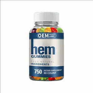 Cao cấp HEM Gummies tinh khiết tự nhiên 12000 mg giàu vitamin C, E và B6 chế độ ăn uống bổ sung cho não cải thiện trí nhớ và sự chú ý
