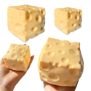 Juguete de queso TPR jumbo al por mayor, juguete sensorial de plástico suave, divertido, de subida lenta, hamburguesa, mochi, juguetes blandos, recuerdos para fiestas - Product Image 1
