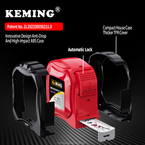 Cinta Métrica KEMING con Hoja <span class=keywords><strong>de</strong></span> Acero al Carbono <span class=keywords><strong>de</strong></span> 0.1mm <span class=keywords><strong>de</strong></span> Grosor, Carcasa <span class=keywords><strong>de</strong></span> <span class=keywords><strong>Goma</strong></span> Brillante, Herramienta <span class=keywords><strong>de</strong></span> Medición <span class=keywords><strong>de</strong></span> Alta Precisión, <span class=keywords><strong>Regla</strong></span> Métrica en Pulgadas - Product Image 3