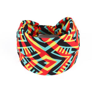 Nuevo pañuelo bohemio europeo y americano diadema estampada Africana diadema elástica para mujer diadema de yoga deportiva - Product Image 6