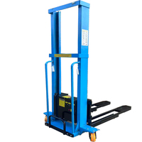Transpalette Électrique 1,6 M de Hauteur de Levage Chariot Élévateur Autochargeur Système Hydraulique Marque LISHI/OEM Garantie 1 An Pneu de Chariot Élévateur