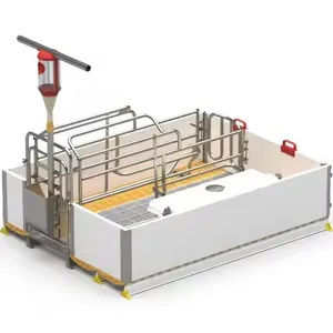 Equipamento de cama de porca, cama dupla europeia para criação de porcos, incubadora, caixa plana de macarrão