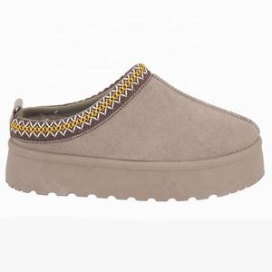 Piattaforma YL-1266 calda e confortevole per interni in pelliccia di peluche casa camera da letto pantofole invernali da donna EVA - Product Image 4