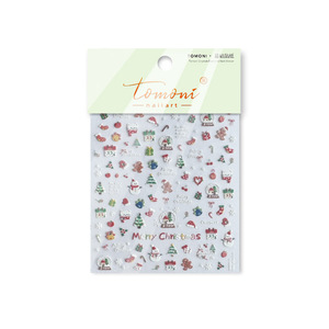 Autocollants pour ongles de Noël mignons et amusants, petite taille, hiver, autocollants adhésifs pour nail art, pour salon, DIY, manucure - Product Image 5