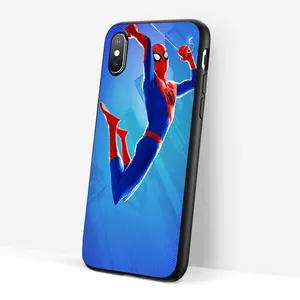 Vente en gros et personnalisé 3D lenticulaire étui de téléphone portable flip anime Spider man DBZ autocollant pour différents modèles de coques de téléphone portable