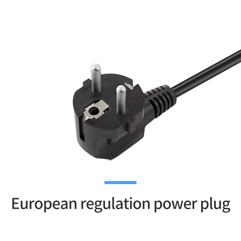 Spina di alimentazione nera per l'UE