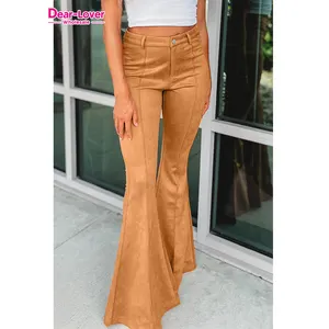 2024 New Products Western Dear-Lover Women's Pants & Trousers Exposed Seam Flare Pants