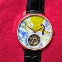 Cadrans de montre en émail personnalisés de luxe, 35 mm, 28,5 mm, cadran en émail vierge NH35, pièces de montre en fil de fer à haute température, fabricant de pièces de montre
