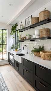 CBMMart meubles de luxe en bois massif assemblés style minimaliste villa ensemble d'armoires de cuisine laquées - Product Image 6