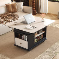 Table basse pliante en bois massif de noyer, chariot de service, table d'appoint de salon, table d'angle mobile, meuble d'appoint de canapé domestique