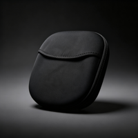 Étui personnalisé en EVA noir pour casque audio, 2-3 compartiments, fermeture éclair, coque rigide durable anti-poussière, housse en tissu, rangement portable pour