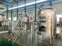 Système complet de brasserie sanitaire avec cuve de mouture et de décantation soudée et raccords