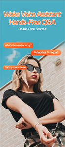 Lunettes Intelligentes V3 AI avec Caméra, Traduction en Temps Réel, Reconnaissance d'Objets, Double Lentille, Photographie, Amélioration de la <span class=keywords><strong>Vision</strong></span> - Product Image 6