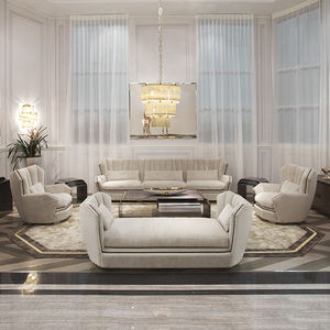 Maxky Italia V Series Sofá Francés de Lujo Importado de Cuero Completo para Villas Modernas y Centros Comerciales Gran Estilo Victoriano - Product Image 2