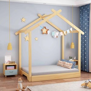 Girl <b>Solid</b> Pine <b>Wood</b> Kids <b>Single</b> <b>Bed</b> Children Bedroom Furniture Toddler House <b>Bed</b> Kids Bunk <b>Beds</b> Tree House <b>Bed</b> - Product Image 5
