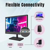 Monitor LED de Escritorio FEIHE de 17 Pulgadas con Panel TN Full HD, Altavoz Integrado, 120% SRGB, Tiempo de Respuesta de 2ms - Nuevo