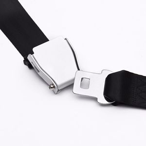 Ceinture de sécurité en alliage d'aluminium à deux points pour avion, mise à niveau et rénovation, sangle en polyester noire - Product Image 5