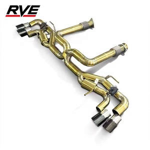 ระบบท่อไอเสียไทเทเนียม RVE สำหรับ Corvette C8 Z06 Catback Exhaust ใช้ได้กับวาล์ว OEM พร้อมปลายท่อคาร์บอนไฟเบอร์สำหรับรถยนต์ - Product Image 3
