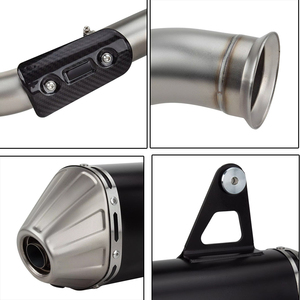 Pot d'échappement slip-on avec DB Killer en acier inoxydable pour moto d'aventure 800MT, compatible 790ADV ADV790 <span class=keywords><strong>CFMOTO</strong></span> <span class=keywords><strong>MT800</strong></span> - Product Image 3