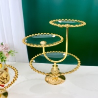 Kuchenständer Esstisch-Dekoration Dekorativer Kuchenhalter Dessert-Servierplatte für Innenpartys Speisen-Serviertablett