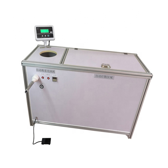 Энергосберегающий гусиный пух перо разливочная машина для продажи