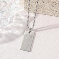 Colgante de Acero Inoxidable con Caligrafía Islámica Árabe Musulmana de Alá, Joyería de Moda, Collares al por Mayor, Regalo de Eid