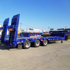 Remolque de plataforma baja hidráulica de 3, 4 y 5 ejes para trabajo pesado, de 1-2 toneladas, con cuello de cisne, 12.5x2.5x1.5m, Shandong Fengniao - Product Image 6