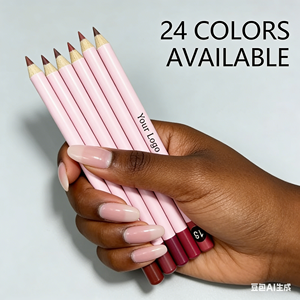<span class=keywords><strong>Crayon</strong></span> à lèvres longue tenue, waterproof, haute pigmentation, naturel, végan, 24 teintes, fini mat, logo personnalisé, pour tous les tons de peau - Product Image 6