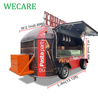 Wecare EEC DOT Certified Outdoor Mobile Kitchen Fried Chicken Hot Dog Pizza Foodtruck Bakery Taco Concession Food Trailer Truck