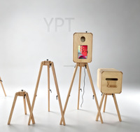 Photomaton en bois vintage personnalisé, photomaton DSLR pour mariages et événements, compatible avec iPad