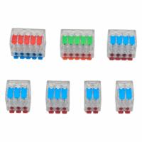 Connecteur à levier double compact LT-522, 2 voies, boîtier transparent en PC pour boîte de jonction, boîte de prise, travaux de câblage