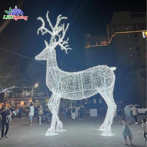 Moëce/ROHS — lampe led 3d en forme de <span class=keywords><strong>cerf</strong></span>, motif luminaire décoratif d'extérieur, idéal pour noël - Product Image 4