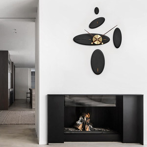 Stylish Irregular Wall <b>Clock</b> <b>Battery</b> Powered Silent Quartz Living Room Nordic Minimalist Design - Product Image 1