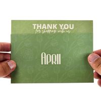 Les cartes de remerciement personnalisées conviennent à votre entreprise Carte de remerciement de vœux personnalisée avec logo