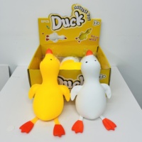 Jouet à presser en forme de canard géant, à remontée lente, anti-stress, en caoutchouc TPR souple, pour enfants et adultes