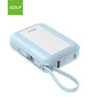 Nouveauté Prix d'usine Chargeur de téléphone portable Cadeau portable Haute capacité LCD PD 20W Mini 20000mah PowerBanks avec câble